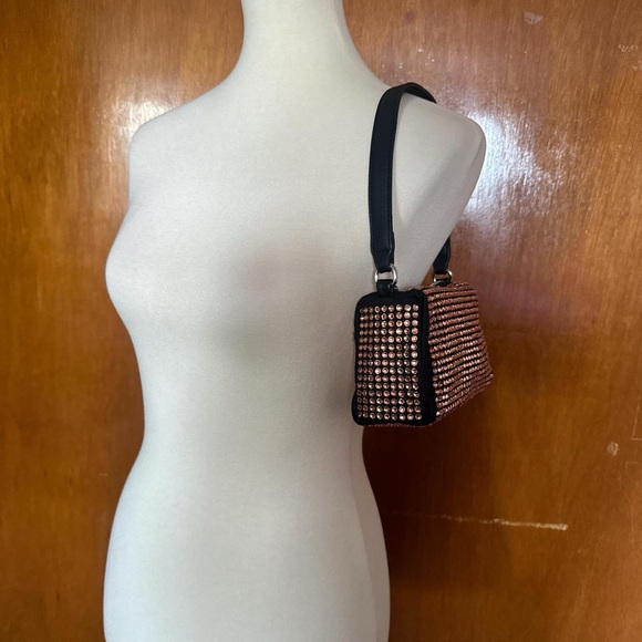 Studded Black and Pink Handbag - Picture 1 of 5